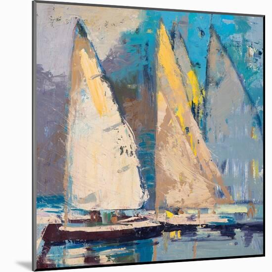 Breeze, Sail and Sky-Beth A^ Forst-Mounted Art Print