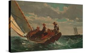 Breezing Up (A Fair Wind), 1873-1876-Winslow Homer-Stretched Canvas