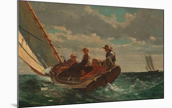 Breezing Up (A Fair Wind), 1873-1876-Winslow Homer-Mounted Art Print