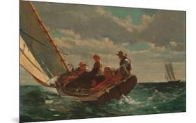 Breezing Up (A Fair Wind), 1873-1876-Winslow Homer-Mounted Art Print