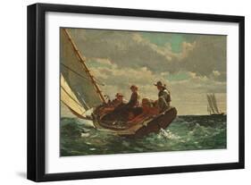 Breezing Up (A Fair Wind) 1873-76-Winslow Homer-Framed Giclee Print