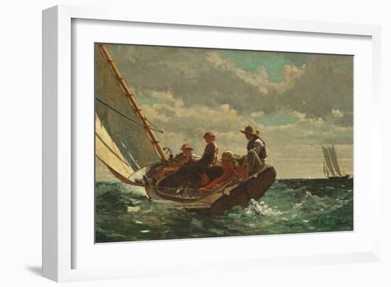 Breezing Up (A Fair Wind) 1873-76-Winslow Homer-Framed Giclee Print