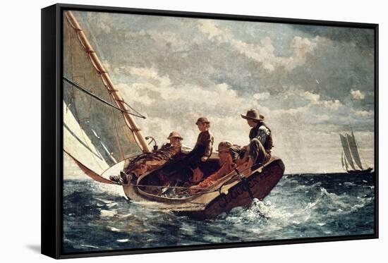 Breezing Up (A Fair Wind), 1876-Winslow Homer-Framed Stretched Canvas