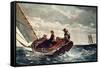 Breezing Up (A Fair Wind), 1876-Winslow Homer-Framed Stretched Canvas