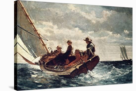 Breezing Up (A Fair Wind), 1876-Winslow Homer-Stretched Canvas