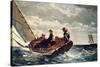 Breezing Up (A Fair Wind), 1876-Winslow Homer-Stretched Canvas