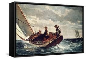 Breezing Up (A Fair Wind), 1876-Winslow Homer-Framed Stretched Canvas