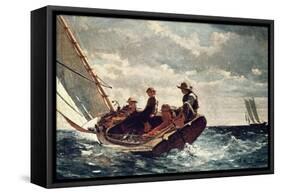 Breezing Up (A Fair Wind), 1876-Winslow Homer-Framed Stretched Canvas