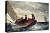 Breezing Up (A Fair Wind), 1876-Winslow Homer-Stretched Canvas