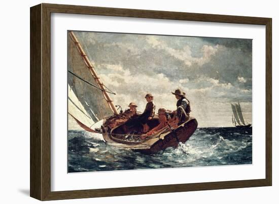 Breezing Up (A Fair Wind), 1876-Winslow Homer-Framed Giclee Print