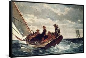 Breezing Up (A Fair Wind), 1876-Winslow Homer-Framed Stretched Canvas