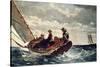 Breezing Up (A Fair Wind), 1876-Winslow Homer-Stretched Canvas