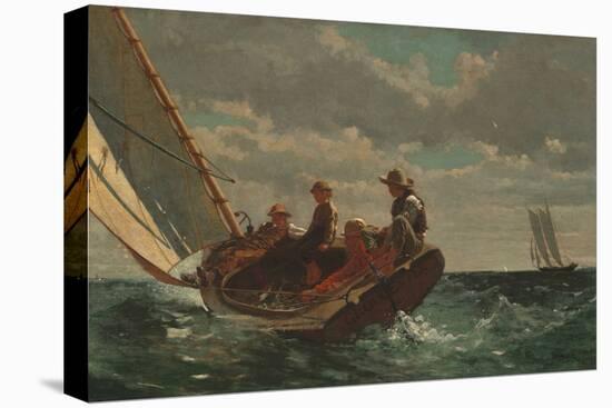 Breezing Up (A Fair Wind), by Winslow Homer, 1873-76, American painting,-Winslow Homer-Stretched Canvas