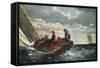 Breezing Up (A Fair Wind)-Winslow Homer-Framed Stretched Canvas
