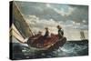 Breezing Up (A Fair Wind)-Winslow Homer-Stretched Canvas