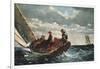 Breezing Up (A Fair Wind)-Winslow Homer-Framed Art Print