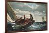 Breezing Up (A Fair Wind)-Winslow Homer-Framed Art Print