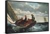 Breezing Up (A Fair Wind)-Winslow Homer-Framed Stretched Canvas