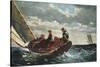 Breezing Up (A Fair Wind)-Winslow Homer-Stretched Canvas