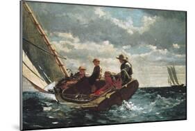 Breezing Up (A Fair Wind)-Winslow Homer-Mounted Art Print