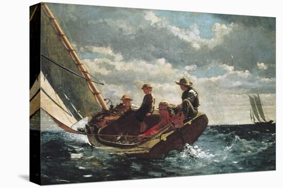 Breezing Up (A Fair Wind)-Winslow Homer-Stretched Canvas