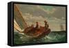 Breezing Up, C1874-Winslow Homer-Framed Stretched Canvas