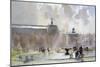 Breezy Day, Tuilleries Gardens, 1996-Trevor Chamberlain-Mounted Giclee Print