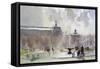 Breezy Day, Tuilleries Gardens, 1996-Trevor Chamberlain-Framed Stretched Canvas