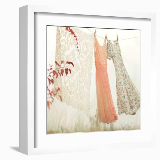 Breezy Dresses-Mandy Lynne-Framed Art Print