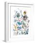 Breezy Florals II Colorful-Danhui Nai-Framed Art Print