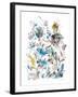 Breezy Florals II Colorful-Danhui Nai-Framed Art Print
