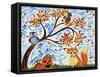 Breezy Fox and Fall-Sarah Tiffany King-Framed Stretched Canvas