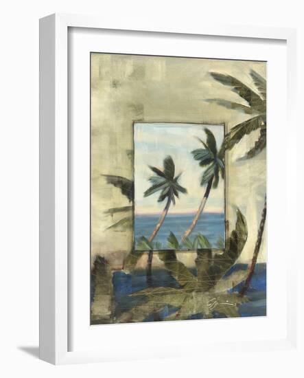 Breezy Palms, no. 1-Jeff Surret-Framed Art Print