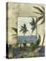 Breezy Palms, no. 1-Jeff Surret-Stretched Canvas