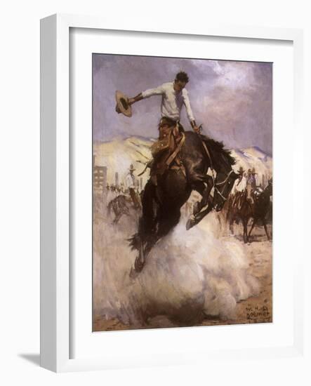 Breezy Riding, 1926-null-Framed Giclee Print