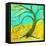 Breezy Tree-Herb Dickinson-Framed Stretched Canvas