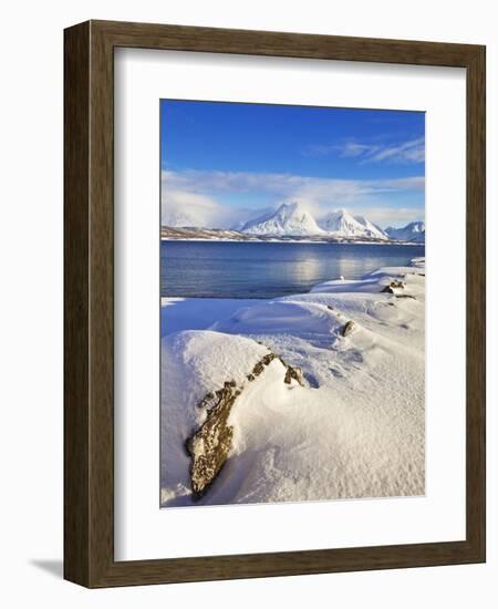 Breivikeidet, Looking across Ullsfjord, Towards the Southern Lyngen Alps, Troms, Norway, Scandinavi-Neale Clark-Framed Photographic Print