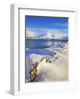 Breivikeidet, Looking across Ullsfjord, Towards the Southern Lyngen Alps, Troms, Norway, Scandinavi-Neale Clark-Framed Photographic Print