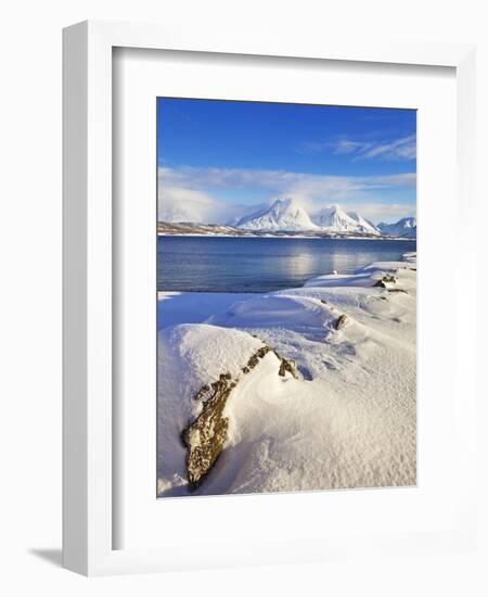 Breivikeidet, Looking across Ullsfjord, Towards the Southern Lyngen Alps, Troms, Norway, Scandinavi-Neale Clark-Framed Photographic Print