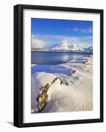 Breivikeidet, Looking across Ullsfjord, Towards the Southern Lyngen Alps, Troms, Norway, Scandinavi-Neale Clark-Framed Photographic Print