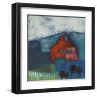 Bremen Bluff Barn-Sue Jachimiec-Framed Art Print