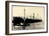 Bremen, Dampfer Wachtfels, Schlepper Hurrah-null-Framed Giclee Print