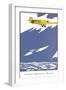 Bremen Monoplane-Found Image Press-Framed Giclee Print