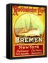 Bremen', Poster Advertising the North German Lloyd Line, 1903-null-Framed Stretched Canvas