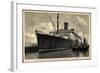 Bremerhaven, Nordschleuse, Dampfer Bremen, Nd. Lloyd-null-Framed Giclee Print