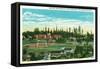 Bremerton, Washington, General View of the Hospital and Barracks-Lantern Press-Framed Stretched Canvas