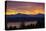 Bremerton, Washington State, USA. Olympic Mountains, Puget Sound, Kitsap Peninsula sunset-Jolly Sienda-Stretched Canvas