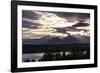 Bremerton, Washington State, USA, Olympic Mountains, Puget Sound sunset-Jolly Sienda-Framed Photographic Print