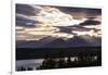 Bremerton, Washington State, USA, Olympic Mountains, Puget Sound sunset-Jolly Sienda-Framed Photographic Print