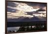 Bremerton, Washington State, USA, Olympic Mountains, Puget Sound sunset-Jolly Sienda-Framed Photographic Print